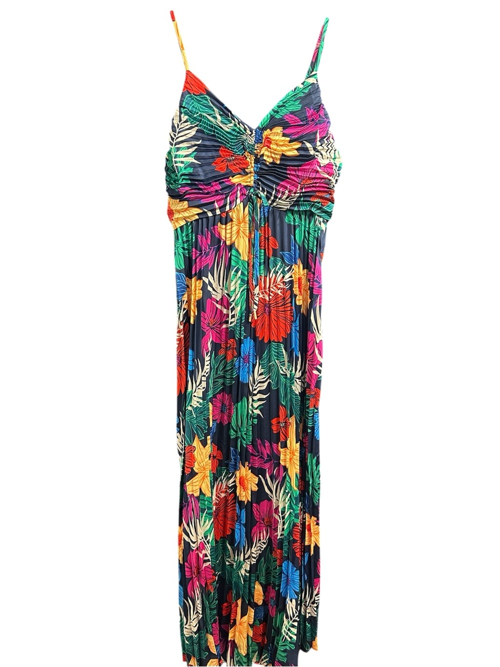 Skies Are Blue Tropical Floral Maxi Dress - Multicolor